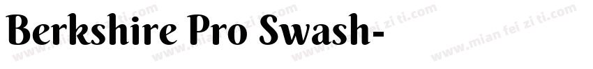 Berkshire Pro Swash字体转换